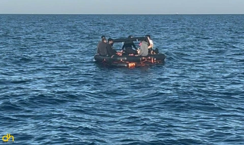 Ayvacık açıklarındaki 23 kaçak göçmen kurtarıldı