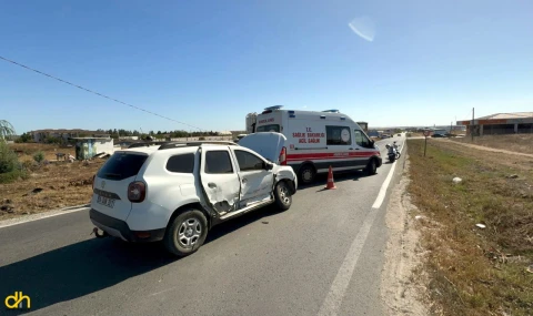 İki otomobilin çarpıştığı kazada 1 kişi yaralandı