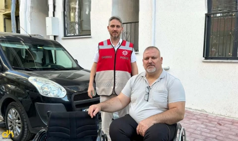 Milli sporcunun çalınan tekerlekli sandalyesi, aynı gün bulunup teslim edildi