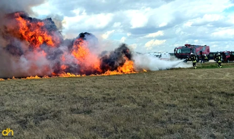 Çorlu Atatürk Havalimanı'nda yangın tatbikatı