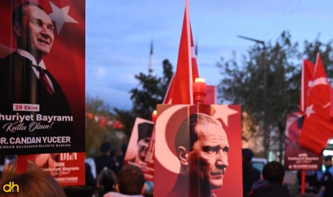 Cumhuriyet coşkusu Karacakılavuz'dan yükseldi