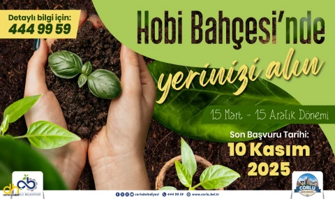 Hobi Bahçeleri için başvurular başladı