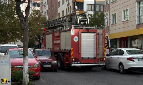 Ocakta unutulan yemek yangına neden oldu