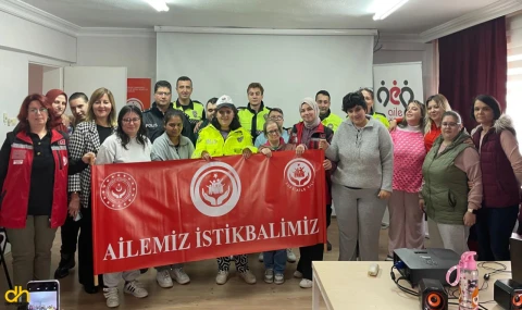 Özel bireylere trafik eğitimi verildi