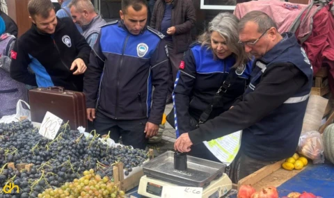 Semt pazarlarında ölçü ve tartı denetimi yapıldı