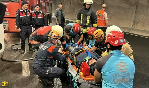 Troya Tüneli’nde tatbikat