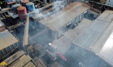 Yağ fabrikasında meydana gelen patlamada 1 işçi yaralandı