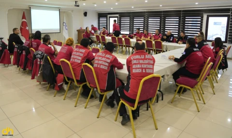 Çorlu AKE, afetlere hazırlık kapsamında eğitimlerini güncelledi