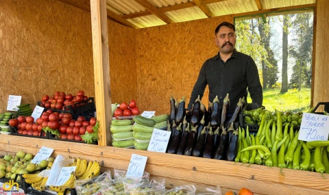 Edirneli üreticiler için satış standları kuruldu