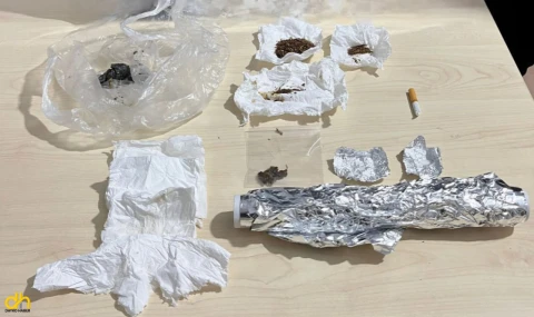 Evinde uyuşturucu ele geçirilen şüpheliye gözaltı