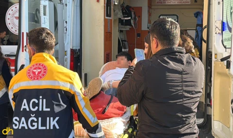 Okul bahçesinin çitinden atlarken bacağına demir saplandı