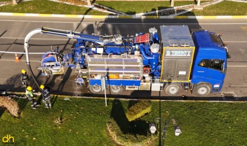 TESKİ’nin yeni nesil kombine kanal temizleme aracı sahada