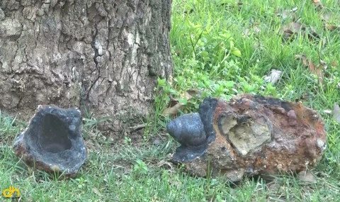 Çocuk parkında patlamamış mühimmat bulundu