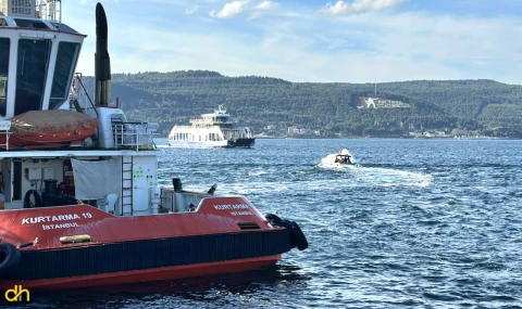 Feribot seferlerine fırtına engeli