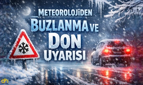 Meteorolojiden buzlanma ve don uyarısı