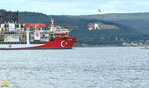 Yıldırım derin deniz sondaj gemisi, Çanakkale Boğazı’ndan geçti