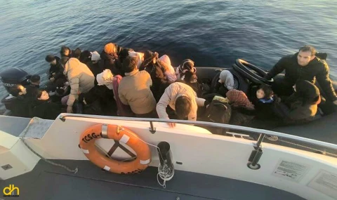 37 kaçak göçmen ile 1 organizatör yakalandı