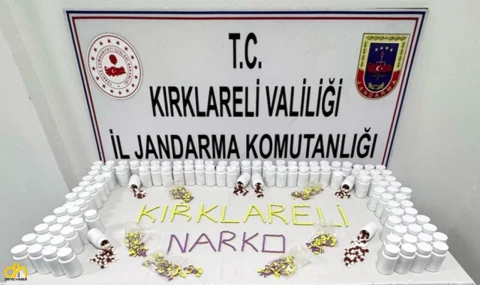 8 bin 384 uyuşturucu hap ele geçirildi