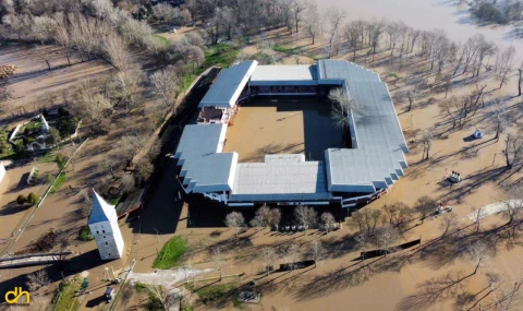 Tunca Nehri’nde ‘kırmızı alarm’ verildi; Kırkpınar Er Meydanı su altında kaldı