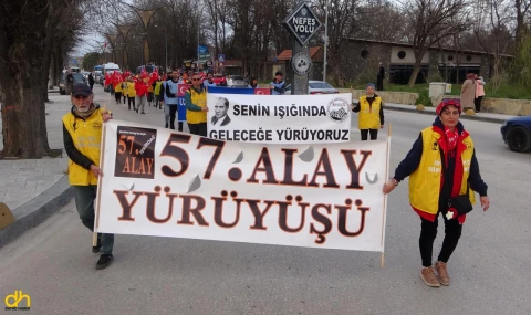 ‘57’nci Alay’ korteji, Keşan'a ulaştı