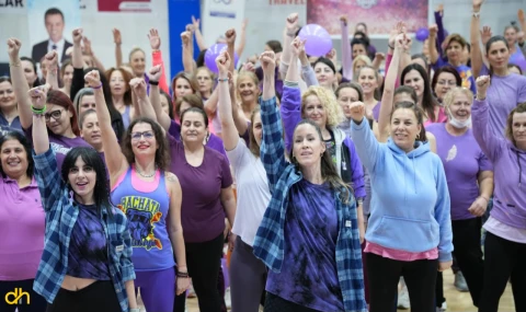 Çorlu’da 8 Mart coşkusu zumba ile taçlandı