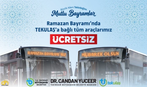 Toplu ulaşım bayram süresince ücretsiz