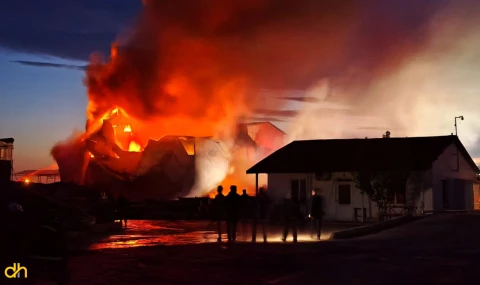 Kereste fabrikasında yangın çıktı