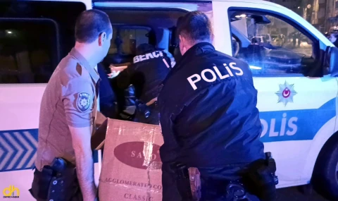 ‘Kadına şiddet’ ihbarına giden polis, 3 milyon liralık kaçak ürün ele geçirdi