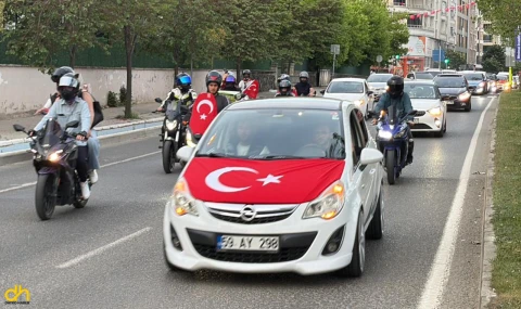 Şehit 2 polis memuru için konvoy düzenlendi