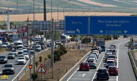 Tekirdağ-İstanbul kara yolunda ağır vasıtalara kısıtlama getirildi
