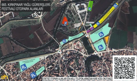 665. Kırkpınar Yağlı Güreşleri Festivali için ücretsiz otopark alanları duyuruldu