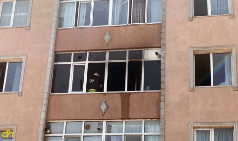 Daire yangını büyümeden söndürüldü