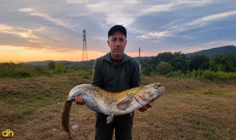 Amatör balıkçı oltayla 35 kilo yayın balığı yakaladı