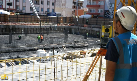 ‘Katlı Otopark ve Hizmet Ofisleri’ projesinde çalışmalar sürüyor