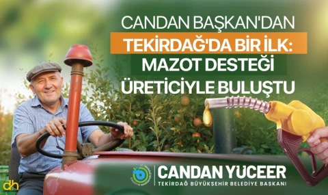 Mazot desteği üreticiyle buluştu