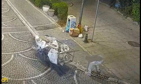 Mazgal hırsızlığı kameraya yansıdı