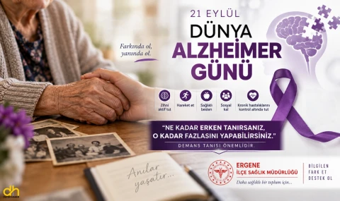 Sağlık Müdürlüğünden Alzheimer’a Karşı Erken Tanı ve Sağlıklı Yaşam Vurgusu