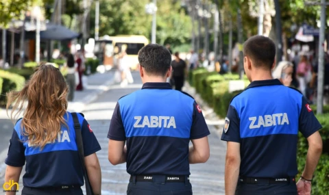 Zabıta ekiplerinde  yayalaştırma alanında denetim