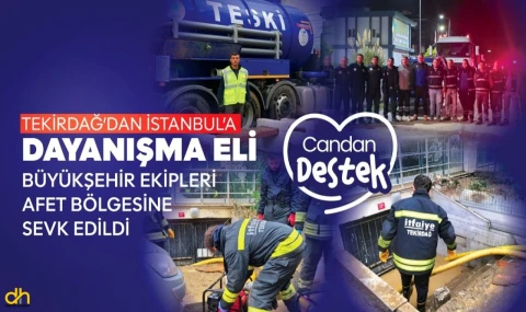 Tekirdağ’dan İstanbul’a dayanışma eli